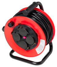 Kabeltromle m/4 udtag og jord 25 meter